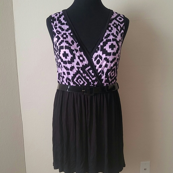 Carpe Diem Dresses & Skirts - CARPE DIEM Stretchy Knit Mini Dress w/Belt 1X